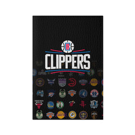 Обложка для паспорта матовая кожа с принтом Los Angeles Clippers (2) в городе Новоалтайск, натуральная матовая кожа | размер 19,3 х 13,7 см; прозрачные пластиковые крепления | Тематика изображения на принте: ball | basketball | clippers | sport | streetball | баскетбол | клипперс | мяч | нба | спорт | стритбол