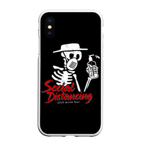 Чехол для iPhone XS Max матовый с принтом SOCIAL DISTANCING в городе Новоалтайск, Силикон | Область печати: задняя сторона чехла, без боковых панелей | 2019 | biohazard | china | coronavirus | covid 19 | inc | medicine | ncov | ncov19 | ncov2019 | plague | survivor | virus | warning | вирус | китай | коронавирус | медик | медицина