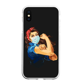 Чехол для iPhone XS Max матовый с принтом We Can Do It! в городе Новоалтайск, Силикон | Область печати: задняя сторона чехла, без боковых панелей | 2019 | biohazard | china | coronavirus | covid 19 | inc | medicine | ncov | ncov19 | ncov2019 | plague | survivor | virus | warning | вирус | китай | коронавирус | медик | медицина