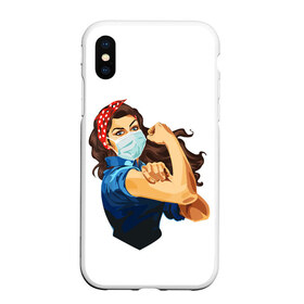 Чехол для iPhone XS Max матовый с принтом We Can Do It! в городе Новоалтайск, Силикон | Область печати: задняя сторона чехла, без боковых панелей | 2019 | biohazard | china | coronavirus | covid 19 | inc | medicine | ncov | ncov19 | ncov2019 | plague | survivor | virus | warning | вирус | китай | коронавирус | медик | медицина