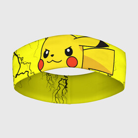 Повязка на голову 3D с принтом Pikachu Pika Pika в городе Новоалтайск,  |  | pika | pikachu | аниме | детская | детям | игры | молния | мышка | мышь | пика | пикачу | покемон | покемоны