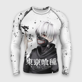 Мужской рашгард 3D с принтом Токийский гуль в городе Новоалтайск,  |  | anime | manga | tokyo ghoul | аниме | гуль | канеки | канеки кен | манга | одноглазый король | токийский гуль | тоука