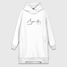 Платье-худи хлопок с принтом LOVE  SEX в городе Новоалтайск,  |  | fingers | funny | gestures | hands | love | lovers | man | romance | valentines day | woman | влюбленные | день святого валентина | женщина | жесты | любовь | мужчина | пальцы | прикол | романтика | руки