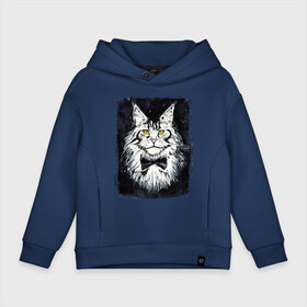 Детское худи Oversize хлопок с принтом Hello kittys! в городе Новоалтайск, френч-терри — 70% хлопок, 30% полиэстер. Мягкий теплый начес внутри —100% хлопок | боковые карманы, эластичные манжеты и нижняя кромка, капюшон на магнитной кнопке | акварельный | арт | галстук бабочка | глаза | кот | коты | котяра | кошка | крутая рисунок | мейнкун | мейнкуны | мех | мэйн кун | портрет | рисованный | скетч | стильная | чёрный
