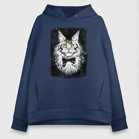 Женское худи Oversize хлопок с принтом Hello kittys! в городе Новоалтайск, френч-терри — 70% хлопок, 30% полиэстер. Мягкий теплый начес внутри —100% хлопок | боковые карманы, эластичные манжеты и нижняя кромка, капюшон на магнитной кнопке | акварельный | арт | галстук бабочка | глаза | кот | коты | котяра | кошка | крутая рисунок | мейнкун | мейнкуны | мех | мэйн кун | портрет | рисованный | скетч | стильная | чёрный