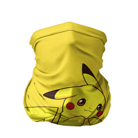Бандана-труба 3D с принтом Pikachu Pika Pika в городе Новоалтайск, 100% полиэстер, ткань с особыми свойствами — Activecool | плотность 150‒180 г/м2; хорошо тянется, но сохраняет форму | pika | pikachu | аниме | детская | детям | игры | молния | мышка | мышь | пика | пикачу | покемон | покемоны