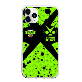 Чехол для iPhone 11 Pro Max матовый с принтом Brawl Stars VIRUS 8-BIT в городе Новоалтайск, Силикон |  | 8 bit | 8 бит | 8bit | brawl | crow | game | leon | sally | spike | stars | virus | бравл | вирус | ворон | игра | леон | салли | спайк | старз | старс