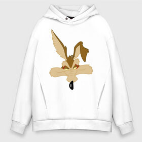 Мужское худи Oversize хлопок с принтом Wile E Coyote в городе Новоалтайск, френч-терри — 70% хлопок, 30% полиэстер. Мягкий теплый начес внутри —100% хлопок | боковые карманы, эластичные манжеты и нижняя кромка, капюшон на магнитной кнопке | looney tunes | vdzabma | wile e. coyote | вайл и. койот | луни тюнз | хитрый койот