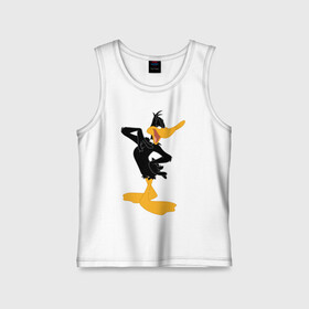 Детская майка хлопок с принтом Даффи Дак в городе Новоалтайск,  |  | daffy duck | looney tunes | vdzabma | даффи дак | луни тюнз