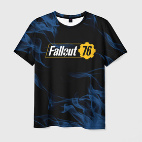 Мужская футболка 3D с принтом FALLOUT_76. в городе Новоалтайск, 100% полиэфир | прямой крой, круглый вырез горловины, длина до линии бедер | 101 | 111 | 13 | 76 | atom cats | bethesda | brotherhood of steel | fallout | nuka cola | tunnel snakes | vault | war | братство стали | война | убежище | фолаут | фоллаут | ядер кола