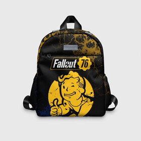 Детский рюкзак 3D с принтом FALLOUT_76. в городе Новоалтайск, 100% полиэстер | лямки с регулируемой длиной, сверху петелька, чтобы рюкзак можно было повесить на вешалку. Основное отделение закрывается на молнию, как и внешний карман. Внутри дополнительный карман. По бокам два дополнительных кармашка | 101 | 111 | 13 | 76 | atom cats | bethesda | brotherhood of steel | fallout | nuka cola | tunnel snakes | vault | war | братство стали | война | убежище | фолаут | фоллаут | ядер кола