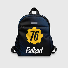 Детский рюкзак 3D с принтом FALLOUT_76. в городе Новоалтайск, 100% полиэстер | лямки с регулируемой длиной, сверху петелька, чтобы рюкзак можно было повесить на вешалку. Основное отделение закрывается на молнию, как и внешний карман. Внутри дополнительный карман. По бокам два дополнительных кармашка | 101 | 111 | 13 | 76 | atom cats | bethesda | brotherhood of steel | fallout | nuka cola | tunnel snakes | vault | war | братство стали | война | убежище | фолаут | фоллаут | ядер кола