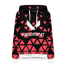 Женская толстовка 3D с принтом Valorant. в городе Новоалтайск, 100% полиэстер  | двухслойный капюшон со шнурком для регулировки, мягкие манжеты на рукавах и по низу толстовки, спереди карман-кенгуру с мягким внутренним слоем. | esport | game | valorant | битвы | земля ближайшего будущего | игра | киберспорт | сражения 5 на 5 | шутер