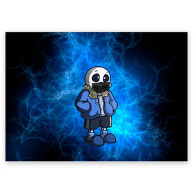 Поздравительная открытка с принтом Undertale. в городе Новоалтайск, 100% бумага | плотность бумаги 280 г/м2, матовая, на обратной стороне линовка и место для марки
 | asriel dreemurr | chara | frisk | sans | undertale | азриэль дримурр | андертейл | андрайн | гастер | меттатон | санс | фриск | чара