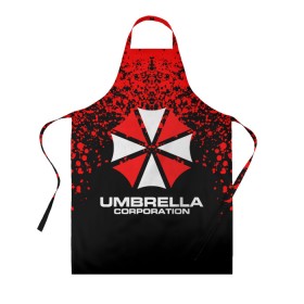 Фартук 3D с принтом Umbrella Corporation. в городе Новоалтайск, 100% полиэстер | общий размер — 65 х 85 см, ширина нагрудника — 26 см, горловина — 53 см, длина завязок — 54 см, общий обхват в поясе — 173 см. Принт на завязках и на горловине наносится с двух сторон, на основной части фартука — только с внешней стороны | resident evil | umbrella corporation | амбрелла | амбрелла корпорейшн | вирус | вымышленная военная и фармацевтическая корпорация | игра | умбрелла