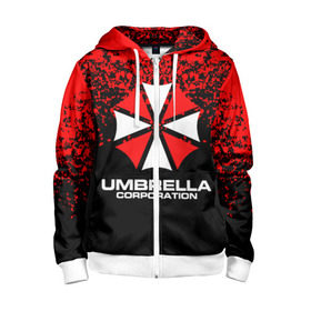 Детская толстовка 3D на молнии с принтом Umbrella Corporation. в городе Новоалтайск, 100% полиэстер |  манжеты и пояс оформлены широкой мягкой резинкой, двухслойный капюшон со шнурком для регулировки, спереди карманы и застежка-молния
 | resident evil | umbrella corporation | амбрелла | амбрелла корпорейшн | вирус | вымышленная военная и фармацевтическая корпорация | игра | умбрелла