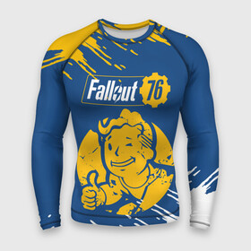 Мужской рашгард 3D с принтом FALLOUT_76. в городе Новоалтайск,  |  | 101 | 111 | 13 | 76 | atom cats | bethesda | brotherhood of steel | fallout | nuka cola | tunnel snakes | vault | war | братство стали | война | убежище | фолаут | фоллаут | ядер кола