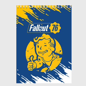 Скетчбук с принтом FALLOUT_76 в городе Новоалтайск, 100% бумага
 | 48 листов, плотность листов — 100 г/м2, плотность картонной обложки — 250 г/м2. Листы скреплены сверху удобной пружинной спиралью | Тематика изображения на принте: 101 | 111 | 13 | 76 | atom cats | bethesda | brotherhood of steel | fallout | nuka cola | tunnel snakes | vault | war | братство стали | война | убежище | фолаут | фоллаут | ядер кола