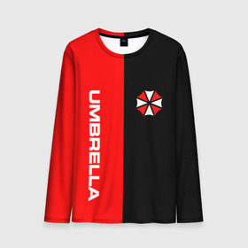 Мужской лонгслив 3D с принтом Umbrella Corporation. в городе Новоалтайск, 100% полиэстер | длинные рукава, круглый вырез горловины, полуприлегающий силуэт | resident evil | umbrella corporation | амбрелла | амбрелла корпорейшн | вирус | вымышленная военная и фармацевтическая корпорация | игра | умбрелла