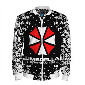 Мужской бомбер 3D с принтом Umbrella Corporation. в городе Новоалтайск, 100% полиэстер | застегивается на молнию, по бокам два кармана без застежек, по низу бомбера и на воротнике - эластичная резинка | resident evil | umbrella corporation | амбрелла | амбрелла корпорейшн | вирус | вымышленная военная и фармацевтическая корпорация | игра | умбрелла