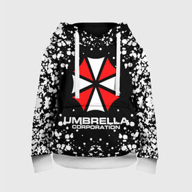Детская толстовка 3D с принтом Umbrella Corporation. в городе Новоалтайск, 100% полиэстер | двухслойный капюшон со шнурком для регулировки, мягкие манжеты на рукавах и по низу толстовки, спереди карман-кенгуру с мягким внутренним слоем | Тематика изображения на принте: resident evil | umbrella corporation | амбрелла | амбрелла корпорейшн | вирус | вымышленная военная и фармацевтическая корпорация | игра | умбрелла