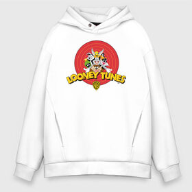 Мужское худи Oversize хлопок с принтом Looney Tunes в городе Новоалтайск, френч-терри — 70% хлопок, 30% полиэстер. Мягкий теплый начес внутри —100% хлопок | боковые карманы, эластичные манжеты и нижняя кромка, капюшон на магнитной кнопке | Тематика изображения на принте: bugs bunny | daffy duck | looney tunes | sylvester | tasmanian devil | taz | tweety | vdzabma | багз банни | даффи дак | луни тюнз | сильвестр | таз | тасманский дьяво | твити