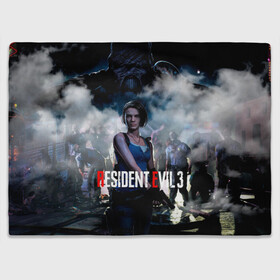 Плед 3D с принтом RESIDENT EVIL 3. в городе Новоалтайск, 100% полиэстер | закругленные углы, все края обработаны. Ткань не мнется и не растягивается | ada wong | biohazard | leon | nemesis | project resistance | raccoon city | re2 | resident evil 3 | rpd | stars | umbrella | ада вонг | амбрелла | немесис | ужасы