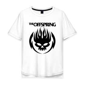 Мужская футболка хлопок Oversize с принтом THE OFFSPRING в городе Новоалтайск, 100% хлопок | свободный крой, круглый ворот, “спинка” длиннее передней части | america | offspring | the offspring | usa | америка | атом уиллард | грег к | декстер холланд | джеймс лилья | нудлс | огонь | офспринг | оффспринг | пит парада | пламя | рон уэлти | сша | череп