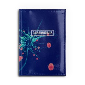 Обложка для автодокументов с принтом CORONAVIRUS в городе Новоалтайск, натуральная кожа |  размер 19,9*13 см; внутри 4 больших “конверта” для документов и один маленький отдел — туда идеально встанут права | covid 19 | molecule | абстракция | клетки | коронавирус | медицина | микробы | молекулы | наука | нейрон | нейроны | текстура | текстуры | формула