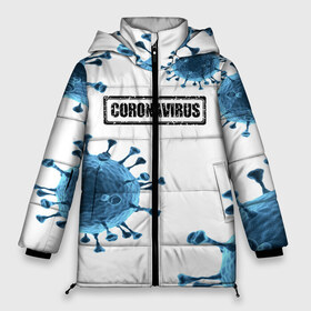 Женская зимняя куртка 3D с принтом CORONAVIRUS в городе Новоалтайск, верх — 100% полиэстер; подкладка — 100% полиэстер; утеплитель — 100% полиэстер | длина ниже бедра, силуэт Оверсайз. Есть воротник-стойка, отстегивающийся капюшон и ветрозащитная планка. 

Боковые карманы с листочкой на кнопках и внутренний карман на молнии | covid 19 | molecule | абстракция | клетки | коронавирус | медицина | микробы | молекулы | наука | нейрон | нейроны | текстура | текстуры | формула