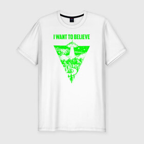 Мужская футболка хлопок Slim с принтом I want to believe в городе Новоалтайск, 92% хлопок, 8% лайкра | приталенный силуэт, круглый вырез ворота, длина до линии бедра, короткий рукав | 12 апреля | mars one | nasa | space | ufo | x fail | астронавт | гагарин | день космонавтики | икс файл | иксфайл | илон маск | инопланетяне | королев | космический | космонавт | космос | леонов | марс ван | мкс | наса