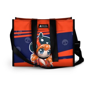 Сумка-шоппер 3D с принтом Ladybug BEA в городе Новоалтайск, 100% полиэстер | застегивается на металлическую кнопку; внутренний карман застегивается на молнию. Стенки укреплены специальным мягким материалом, чтобы защитить содержимое от несильных ударов
 | bea | brawl stars bea | brawl stars ladybug | ladybug bea | биа | бия | бравл старс | бравл старс биа | ледибаг | ледибаг бравл старс
