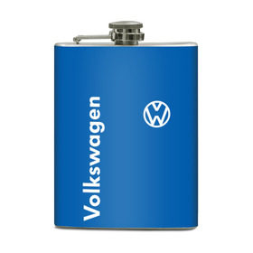 Фляга с принтом Volkswagen. в городе Новоалтайск, металлический корпус | емкость 0,22 л, размер 125 х 94 мм. Виниловая наклейка запечатывается полностью | 2020 | car | sport | volkswagen | авто | автомобильные | бренд | вирус | коронавирус | марка | машина | новый лого | спорт | стиль | фольксваген