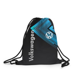 Рюкзак-мешок 3D с принтом Volkswagen. в городе Новоалтайск, 100% полиэстер | плотность ткани — 200 г/м2, размер — 35 х 45 см; лямки — толстые шнурки, застежка на шнуровке, без карманов и подкладки | Тематика изображения на принте: 2020 | car | sport | volkswagen | авто | автомобильные | бренд | вирус | коронавирус | марка | машина | новый лого | спорт | стиль | фольксваген