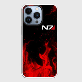 Чехол для iPhone 13 Pro с принтом MASS EFFECT N7 RED FIRE   МАСС ЭФФЕКТ Н7 ОГОНЬ в городе Новоалтайск,  |  | bioware | n7 | shepard | броня | жнецы | костюм | масс эффект | н7 | стальная броня | шепард | эффект массы
