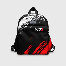 Детский рюкзак 3D с принтом MASS EFFECT N7 | МАСС ЭФФЕКТ Н7 в городе Новоалтайск, 100% полиэстер | лямки с регулируемой длиной, сверху петелька, чтобы рюкзак можно было повесить на вешалку. Основное отделение закрывается на молнию, как и внешний карман. Внутри дополнительный карман. По бокам два дополнительных кармашка | Тематика изображения на принте: abstraction | bioware | geometry | hexagon | n7 | neon | shepard | stripes | texture | triangle | абстракция | броня | брызги | геометрия | жнецы | костюм | краски | масс эффект | н7 | неон | неоновый | соты | стальная броня 