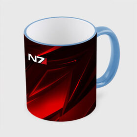 Кружка с полной запечаткой с принтом MASS EFFECT N7 в городе Новоалтайск, керамика | ёмкость 330 мл | Тематика изображения на принте: bioware | n7 | shepard | броня | жнецы | костюм | масс эффект | н7 | стальная броня | шепард | эффект массы