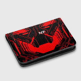 Картхолдер с принтом с принтом MASS EFFECT N7 в городе Новоалтайск, натуральная матовая кожа | размер 7,3 х 10 см; кардхолдер имеет 4 кармана для карт; | bioware | n7 | shepard | броня | жнецы | костюм | масс эффект | н7 | стальная броня | шепард | эффект массы