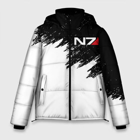 Мужская зимняя куртка 3D с принтом MASS EFFECT N7 в городе Новоалтайск, верх — 100% полиэстер; подкладка — 100% полиэстер; утеплитель — 100% полиэстер | длина ниже бедра, свободный силуэт Оверсайз. Есть воротник-стойка, отстегивающийся капюшон и ветрозащитная планка. 

Боковые карманы с листочкой на кнопках и внутренний карман на молнии. | bioware | n7 | shepard | броня | жнецы | костюм | масс эффект | н7 | стальная броня | шепард | эффект массы