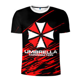 Мужская футболка 3D спортивная с принтом Umbrella Corporation. в городе Новоалтайск, 100% полиэстер с улучшенными характеристиками | приталенный силуэт, круглая горловина, широкие плечи, сужается к линии бедра | resident evil | umbrella corporation | амбрелла | амбрелла корпорейшн | вирус | вымышленная военная и фармацевтическая корпорация | игра | умбрелла