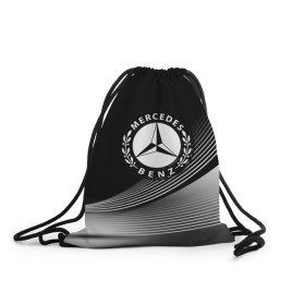 Рюкзак-мешок 3D с принтом MERCEDES-BENZ в городе Новоалтайск, 100% полиэстер | плотность ткани — 200 г/м2, размер — 35 х 45 см; лямки — толстые шнурки, застежка на шнуровке, без карманов и подкладки | Тематика изображения на принте: amg | auto | bmw | honda | jdm | mercedes | nissan | porsche | racing | sport | toyota | автомобил | автомобильные | киа | лексус | марка | машины | митсубиси | ниссан | порше | спорт | субару | тесла | тойота | хонда