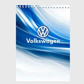 Скетчбук с принтом Volkswagen в городе Новоалтайск, 100% бумага
 | 48 листов, плотность листов — 100 г/м2, плотность картонной обложки — 250 г/м2. Листы скреплены сверху удобной пружинной спиралью | 2020 | car | sport | volkswagen | авто | автомобильные | бренд | вирус | коронавирус | марка | машина | новый лого | спорт | стиль | фольксваген