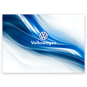 Поздравительная открытка с принтом Volkswagen. в городе Новоалтайск, 100% бумага | плотность бумаги 280 г/м2, матовая, на обратной стороне линовка и место для марки
 | 2020 | car | sport | volkswagen | авто | автомобильные | бренд | вирус | коронавирус | марка | машина | новый лого | спорт | стиль | фольксваген