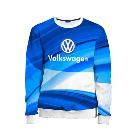 Детский свитшот 3D с принтом Volkswagen. в городе Новоалтайск, 100% полиэстер | свободная посадка, прямой крой, мягкая тканевая резинка на рукавах и понизу свитшота | Тематика изображения на принте: 2020 | car | sport | volkswagen | авто | автомобильные | бренд | вирус | коронавирус | марка | машина | новый лого | спорт | стиль | фольксваген