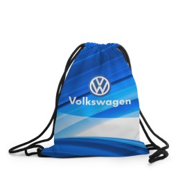 Рюкзак-мешок 3D с принтом Volkswagen. в городе Новоалтайск, 100% полиэстер | плотность ткани — 200 г/м2, размер — 35 х 45 см; лямки — толстые шнурки, застежка на шнуровке, без карманов и подкладки | Тематика изображения на принте: 2020 | car | sport | volkswagen | авто | автомобильные | бренд | вирус | коронавирус | марка | машина | новый лого | спорт | стиль | фольксваген