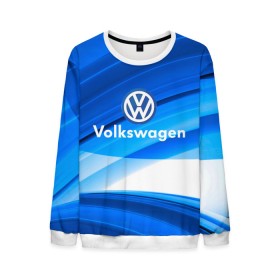 Мужской свитшот 3D с принтом Volkswagen. в городе Новоалтайск, 100% полиэстер с мягким внутренним слоем | круглый вырез горловины, мягкая резинка на манжетах и поясе, свободная посадка по фигуре | 2020 | car | sport | volkswagen | авто | автомобильные | бренд | вирус | коронавирус | марка | машина | новый лого | спорт | стиль | фольксваген