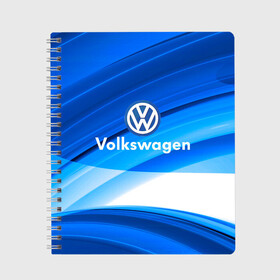 Тетрадь с принтом Volkswagen в городе Новоалтайск, 100% бумага | 48 листов, плотность листов — 60 г/м2, плотность картонной обложки — 250 г/м2. Листы скреплены сбоку удобной пружинной спиралью. Уголки страниц и обложки скругленные. Цвет линий — светло-серый
 | 2020 | car | sport | volkswagen | авто | автомобильные | бренд | вирус | коронавирус | марка | машина | новый лого | спорт | стиль | фольксваген