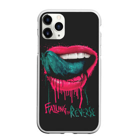 Чехол для iPhone 11 Pro Max матовый с принтом Falling in Reverse в городе Новоалтайск, Силикон |  | falling in reverse | gold | lips | mouth | rock | ronnie radke | teeth | tongue | губы | золото | зубы | рок | ронни радке | рот | язык