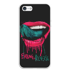 Чехол для iPhone 5/5S матовый с принтом Falling in Reverse в городе Новоалтайск, Силикон | Область печати: задняя сторона чехла, без боковых панелей | Тематика изображения на принте: falling in reverse | gold | lips | mouth | rock | ronnie radke | teeth | tongue | губы | золото | зубы | рок | ронни радке | рот | язык