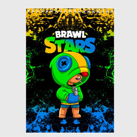 Скетчбук с принтом Leon Brawl Stars в городе Новоалтайск, 100% бумага
 | 48 листов, плотность листов — 100 г/м2, плотность картонной обложки — 250 г/м2. Листы скреплены сверху удобной пружинной спиралью | brawl stars | brawl stars leon | leon | leon green | leon зеленый | бравл старс | зеленый леон | леон | леон огонь | леон старс | скин зеленый
